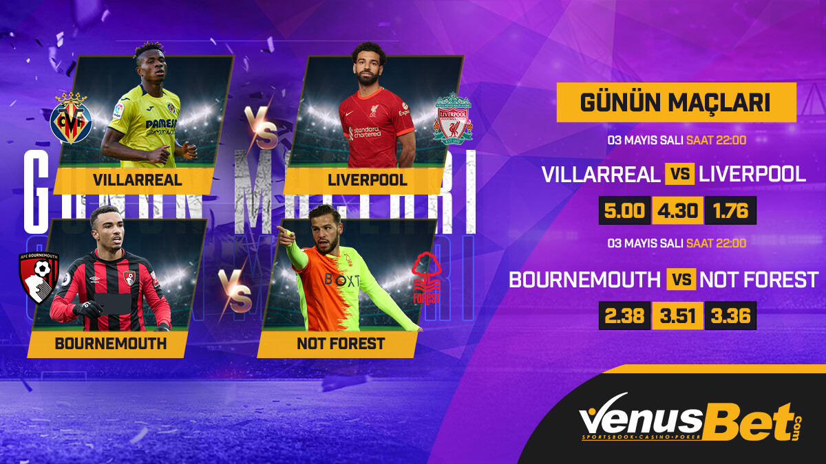 venussosyal2022's tweet photo. 🔥Günün Maçları🔥

⚽️Vıllarreal🆚Lıverpool - 22:00🕚
⚽️Bournemouth🆚Not. Forest- 22:00🕚

⚡️Yatırımını Yap Spor veya Casino Yatırım Bonuslarından Sende Faydalan Daha Fazla Kazan!💪

✅En Yüksek Oran Garantisi VENUSBET'te💯

🏆https://t.co/6YrhyvvAvB

#venusbet #venüsbet https://t.co/b6dbNzG3C3