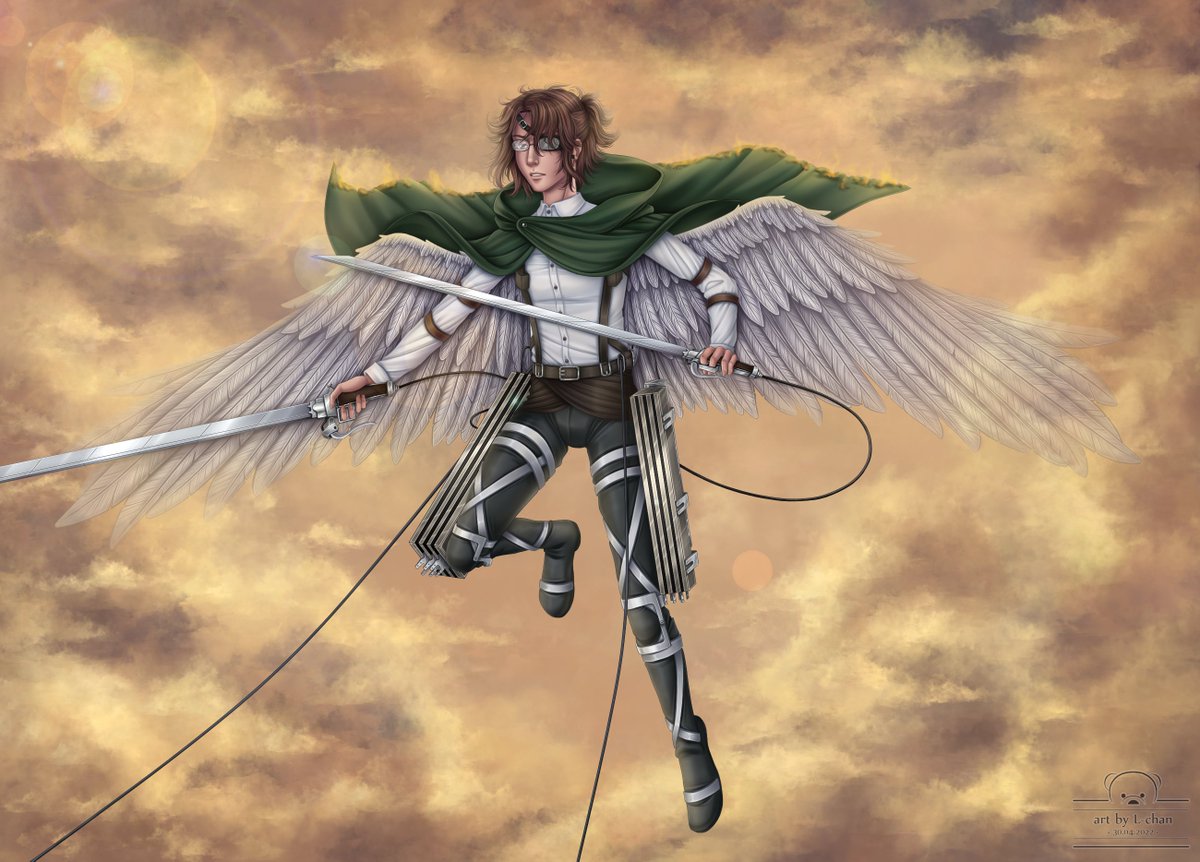 late_cool's tweet photo. The best girl. Shinzou wo Sasageyo. ✊🏻

#SNK #AttackOnTitan #Hange https://t.co/4EX6Ylo7xu