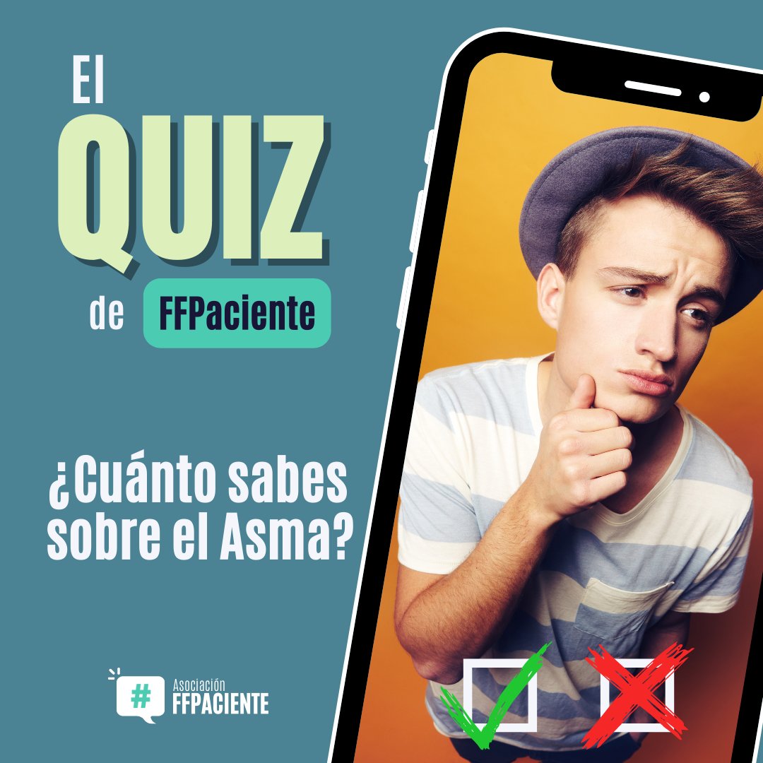 Hoy además del súper hilo os traemos “El quiz de #FFpaciente” 😊

🗣️ Hoy 3 de mayo se celebra el #DiaMundialDelAsma. En este hilo dejamos algunas preguntas que nos hacen <a href="/EstefaniaRom91/">Estefanía Romero</a> y <a href="/Esmeromero91/">Esmeralda Romero</a> 

‼️Participa, aprende y comparte‼️

#Asma #FFpaciente