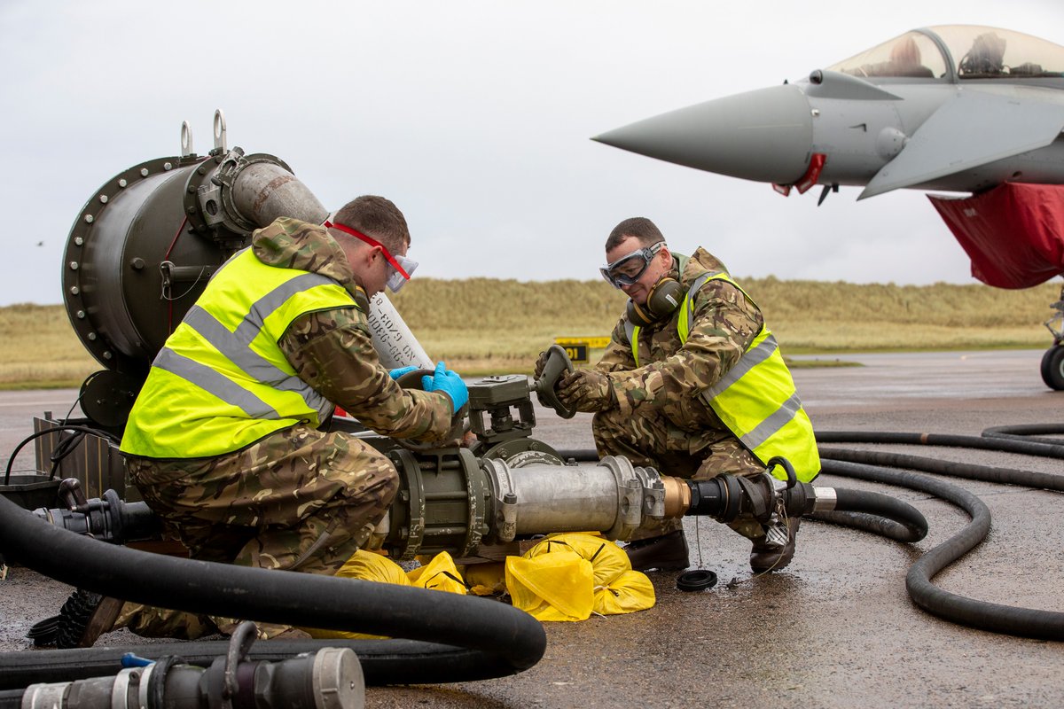 RAF Suppliers are a crucial part of the force, this agile team provide fuel to aircraft in remote locations. Join as an apprentice today: bit.ly/3uMry1H