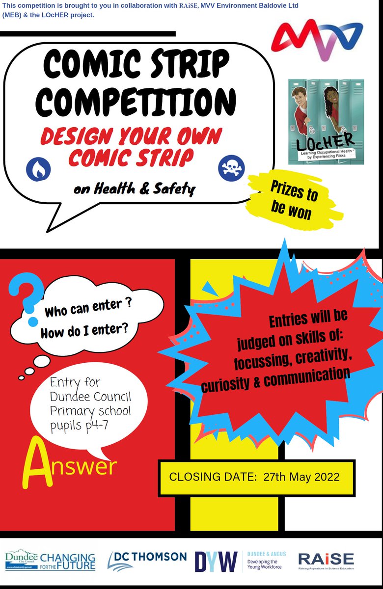 STEMDundee's tweet photo. Competition Time!๐๐ค ๐ฐ
Some great prizes to be won including ยฃ1000 and the comic strip published in the Telegraph.
For more information get in touch or sign up on:
https://t.co/gcLhtOmXzz
#dundeelearning #STEMdundee @RaiseScotland @DYW_DA https://t.co/mJPBgdyZZg