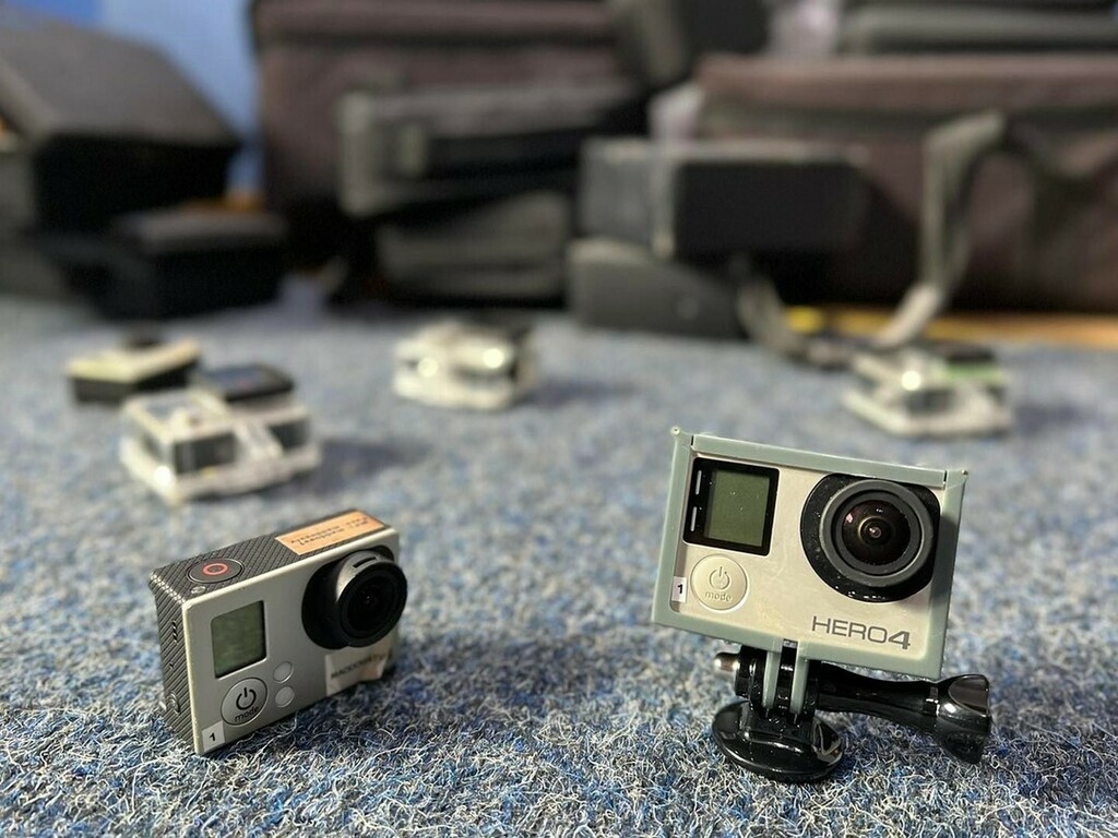MaddogsTV's tweet photo. Time to sell some old old kit and say goodbye to our GoPro 3s and 4s… they’ve served us well, (being driven over and crushed on jobs in the past) and they will be missed…🥲

#gopro3 #gopro4 #gopros #kithire #crewhire https://t.co/3vadA3AxvA https://t.co/P6XPIpLr9A