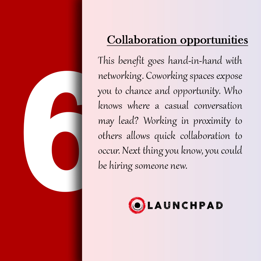 LaunchpadO's tweet photo. This benefit goes hand-in-hand with networking. Coworking spaces expose you to chance and opportunity. #choosecoworking #coworkingbhubaneswar #coworkingtrend #ownofficespace https://t.co/a5PgGdsSfL