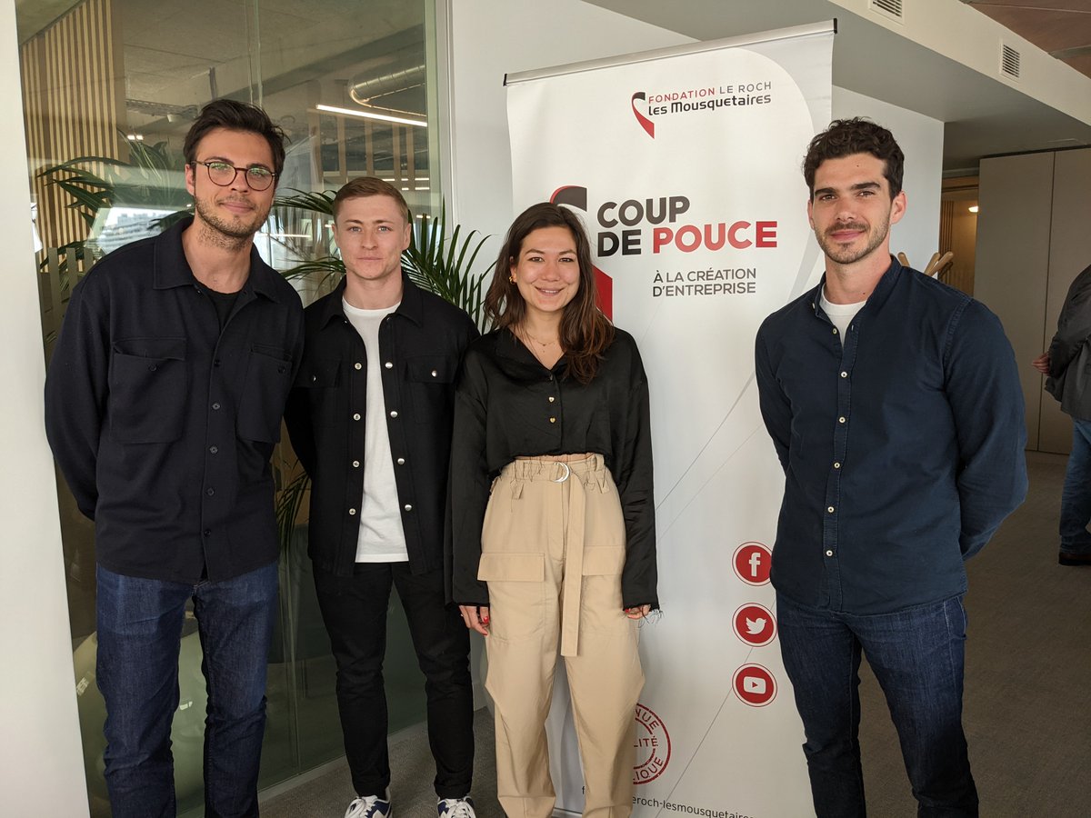 👏👏👏BRAVO aux 3 #startups <a href="/neomabs/">NEOMA Business School</a> lauréates du Concours #coupdepouce 2022 de la @FondationRoch👉bit.ly/39rDYnb
🥇@disclothedparis de Cécilia Hollender (PGE18)
🥈Roomers de Romain Cuny et Romain Kraemer (PGE21)
🥉Goiiav de Nicolas Peyron (PGE21) et Alexis Papon
🌊💰💪