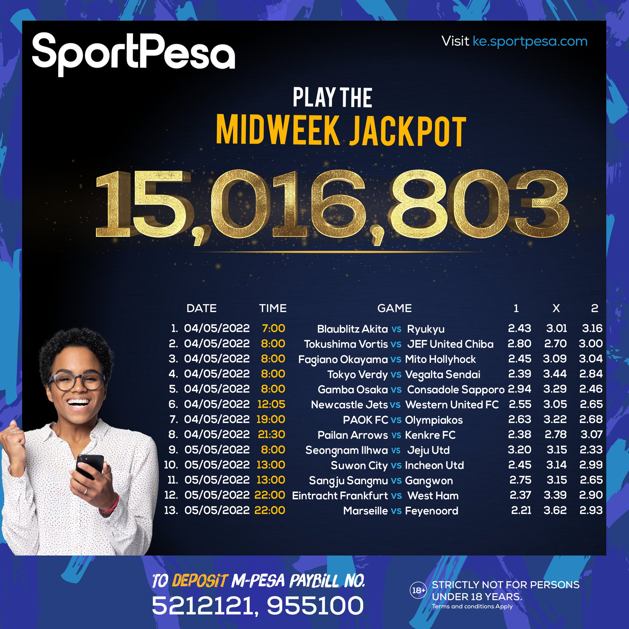 SportPesa Care on Twitter "🔊 WIN 15Million Midweek Jackpot Analyse mapema then share bet slip
