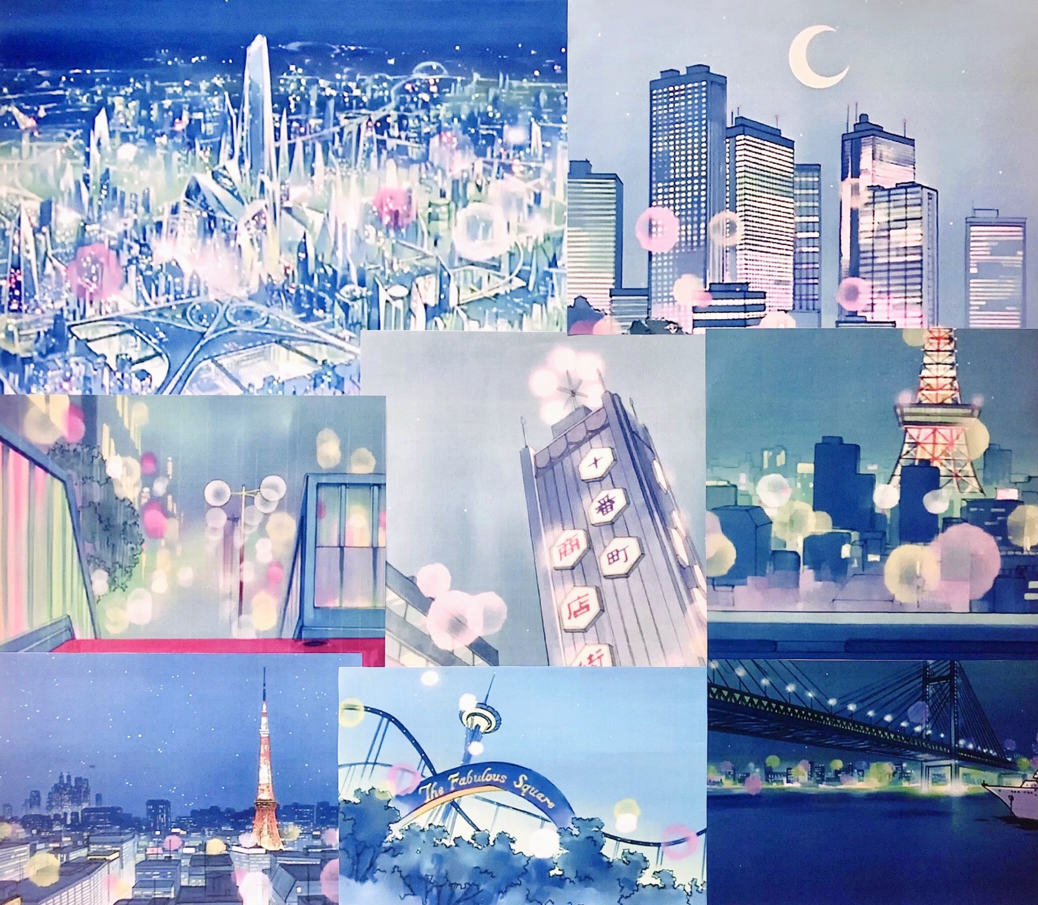 アニメセーラームーン当時の背景付きセル画 東宝さん所有アニメ アニメセーラームーン当時の背景付きセル画 東宝さん所有アニメ