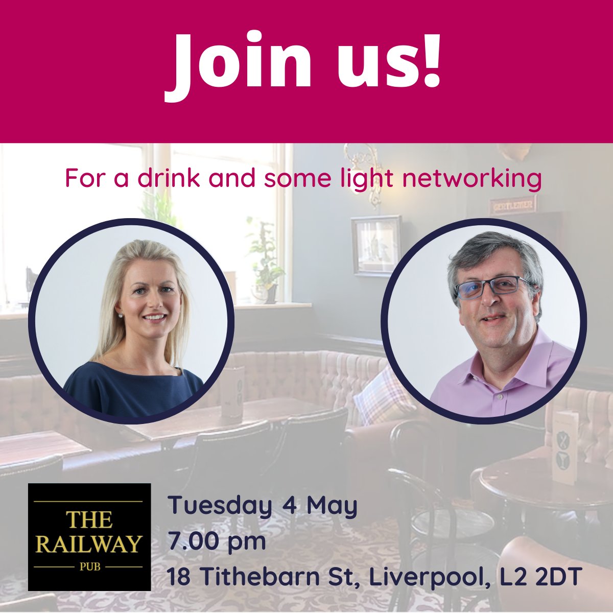 If you're in Liverpool tomorrow for the BSA Conference, why not join us on the evening?

Sarah Rose and Tim Vigeon will be at The Railway Pub from 7pm and will also be joined by Emma Hall from Movin Legal Ltd. 

See you there!