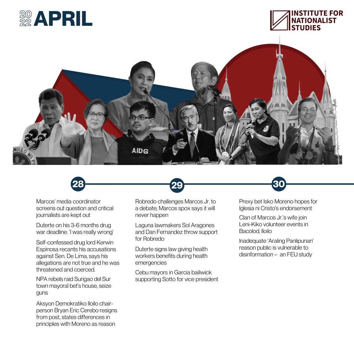 insphofficial's tweet photo. The political stances of each presidential candidate and other election-related events have been listed on the INS Spreadsheet.
#DefeatDuterteMarcos
#JoinINS https://t.co/6Fp3oSGL7y