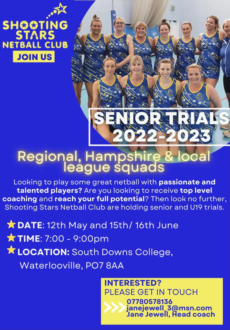 Shooting Stars Netball Club tweet media