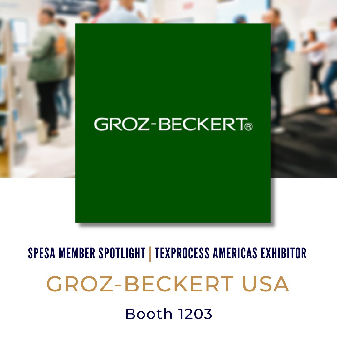 SPESA_org's tweet photo. SPESA member Groz-Beckert is a leading provider of industrial machine #needles, precision parts, and fine tools, as well as systems and services for the production and joining of #textile #fabrics. Don't miss #GrozBeckert in booth 1203 at #TexprocessAmericas May 17-19 in Atlanta! https://t.co/KWlk712lxO