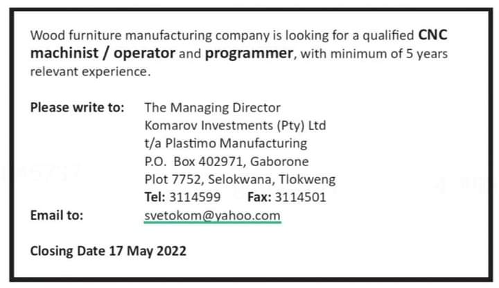 The_ChefMiguel's tweet photo. Available Job Vacancies
Please retweet
#JobSeekersBW https://t.co/S2DnlSE1Im