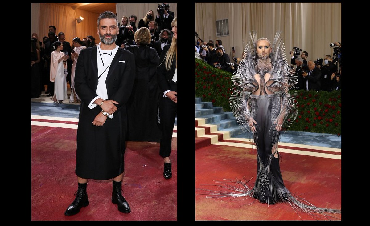 elbarroquista's tweet photo. Le Corbusier vs Frank Lloyd Wright

#MetGala https://t.co/3tVAgKqOtS