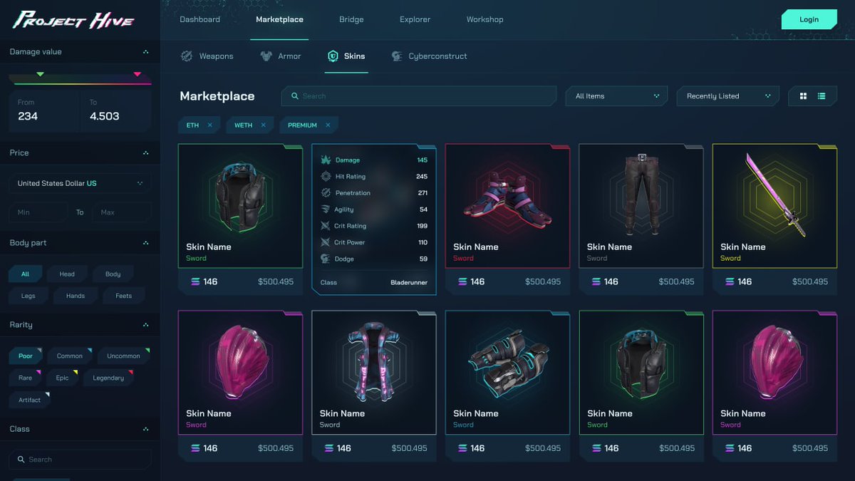 Project_Hive_io's tweet photo. 💸Play-Earn-Sell-Earn more

Check out the draft of your future marketplace in @Project_Hive_io😱

We are working precisely on the Interface to make it as user-friendly and intuitive as possible

Share your thoughts and ideas below👇🏽 https://t.co/0oZJ4KORQD