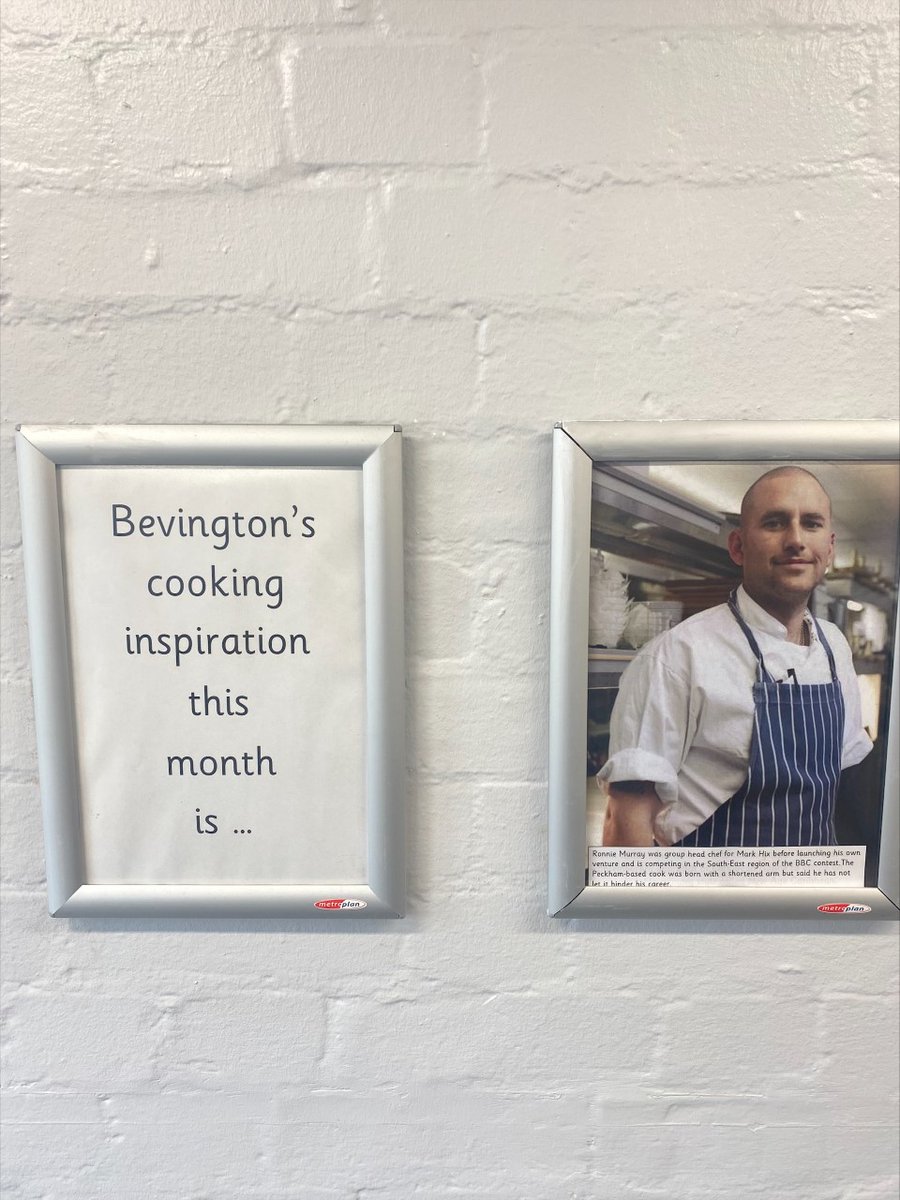 BevingtonRBKC's tweet photo. This month in the Oliver Room, Bevington Primary School are celebrating chef Ronnie Murray! His story is very interesting and enlightening!  #foodtechnology #stem #oliverroom #cooking #engineering #designtechnology #food #chefofthemonth https://t.co/NDwjhJOBUV