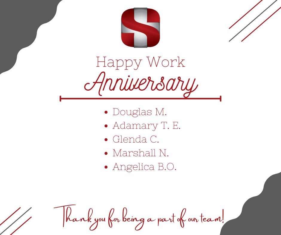 ServicesPlusInc's tweet photo. New Month means new Work Anniversaries to celebrate!
#ServicesPlus #OurTeam #Thankyou https://t.co/805sMytbF7