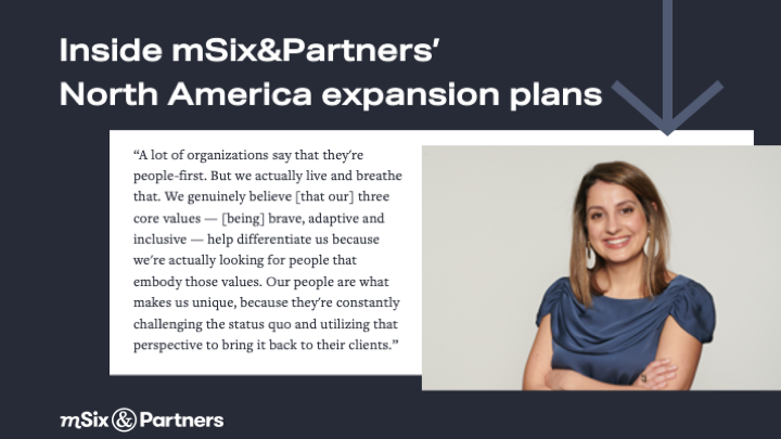 MSIXagencyNA's tweet photo. mSix&amp;Partners NA Chief Strategy Officer, Nadalie Dias, spoke to the @TheDrum and discussed mSix’s North American expansion plans for the future.

Click here to read the full article: https://t.co/VFs5UG5HKM

#growth #strategy #analytics #data #future #mSix #FurtherFaster https://t.co/3dfVSyE34Q