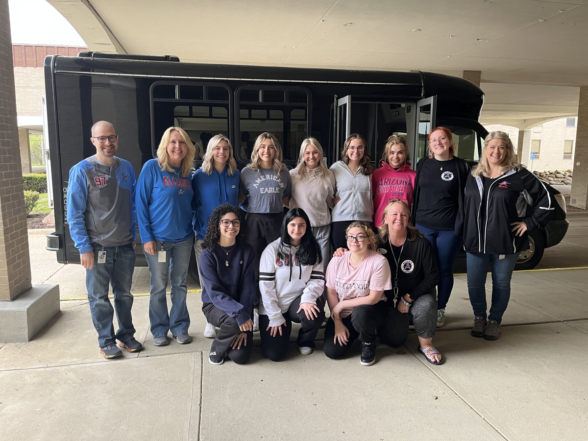 AllianceCSD's tweet photo. Good luck to the senior cosmetology students as they travel to Columbus to take their state boards! We know they will do great! #Repthat #AviatorPride https://t.co/5n7vAniAfG