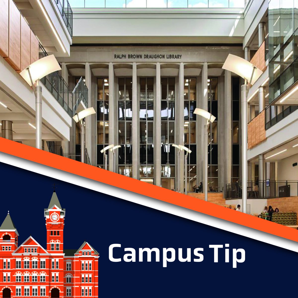 AuburnParents's tweet photo. Did you know the RBD library is open 24 hours during finals week?  RBD will be open 24 hours each day until Friday, May 6 when it will close at 9 pm. SGA hosts Up All Night at midnight during finals week each night We wish your students the best of luck on their finals this week! https://t.co/9krO1OfOft