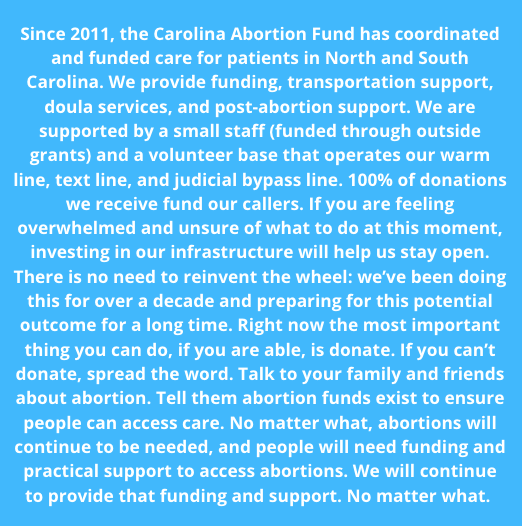 Carolina Abortion Fund tweet media