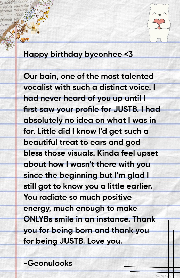 geonucore_'s tweet photo. #BirthBAIN_Letter https://t.co/msshALstWJ