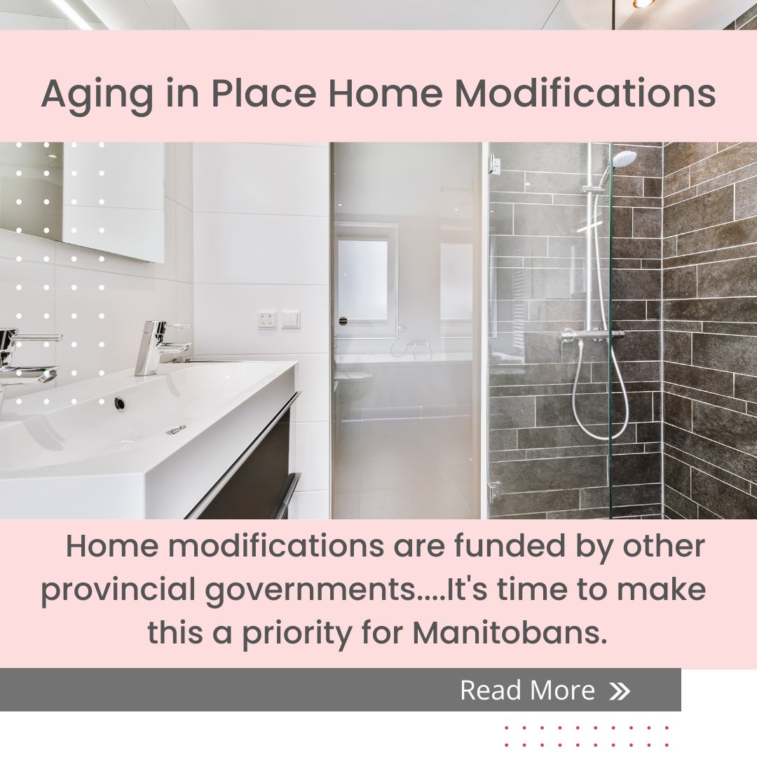 enablingaccess's tweet photo. MB Government announced plan to "support older Manitobans to live as independently as they wish in their own homes for as long as it is safe to do so". #AgingInPlace is now a priority & a #HomeModification funding program will be essential to that plan!
https://t.co/FDVl5CoKgU https://t.co/62CUPTgI9c