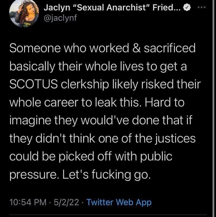 brooklynmichele's tweet photo. #RoeVWade made abortion safer; it didn’t invent the concept. “Jane Roe” in Roe v Wade was paid off &amp; USED by antiabortionists. Make no mistake: abortions will continue, just in much worse conditions, often resulting in harm to the mother as well as death to the embryo or fetus. https://t.co/SRs2hoDkuZ