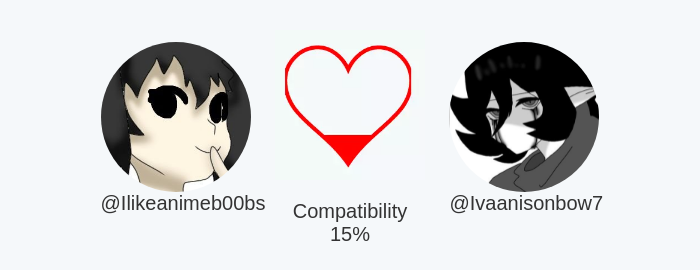 My love compatibility with @Ivaanisonbow7 is 15%

Calculated with funaroundy.me/lovecalculator…

⠀