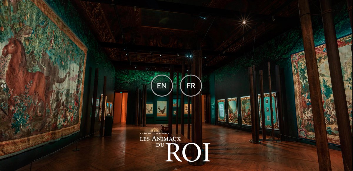 Hoy @cversailles presenta su primera Visita Virtual @secondcanvas con la exposición "Los Animales del Rey", en super-alta resolución.
Además de recorrer todas las salas, puedes hacer un Tour de Bienvenida de 3 minutos que te presenta la exposición.
chateauversailles.fr/animaux360