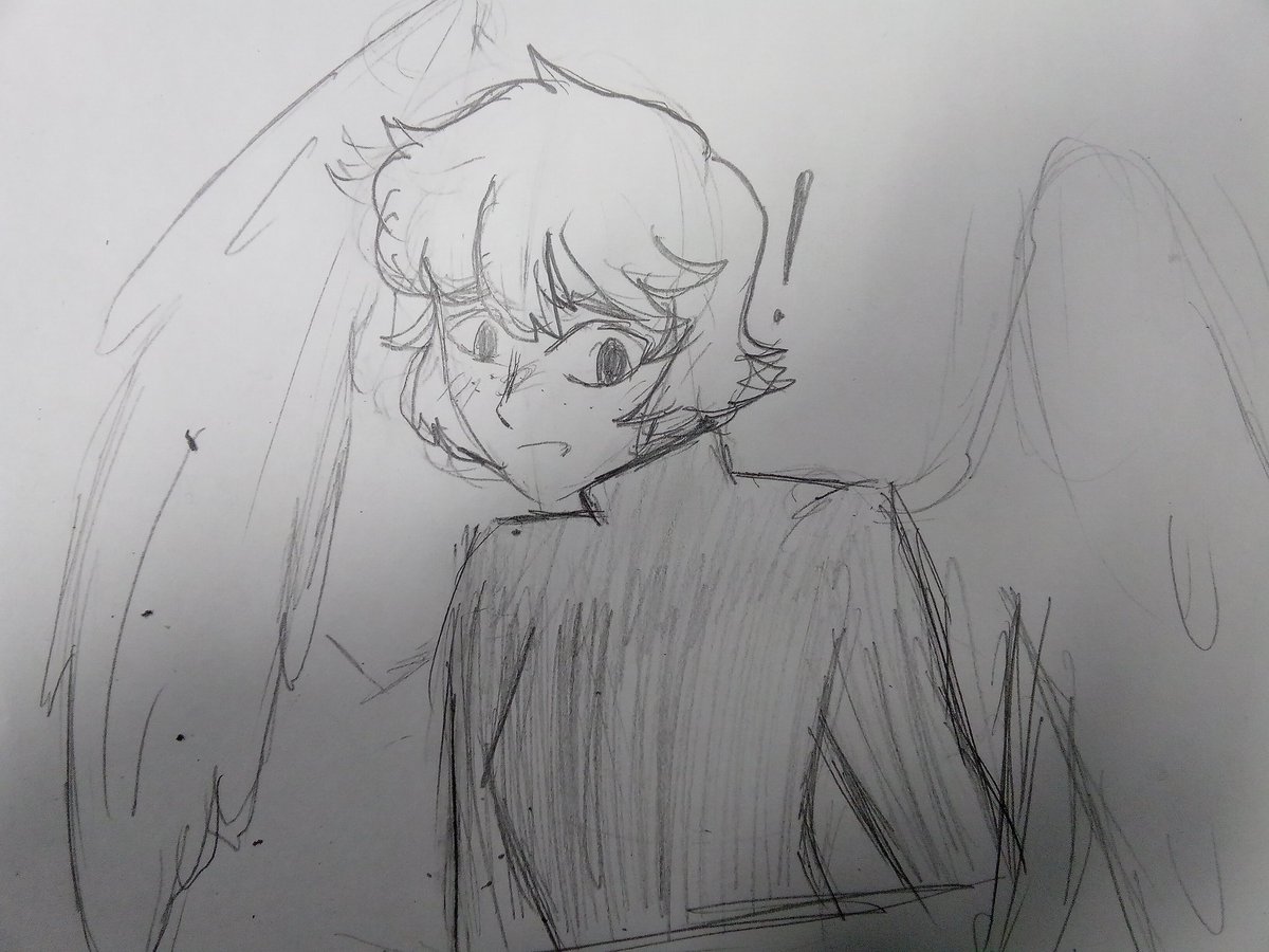 RedIncorrect's tweet image. Doodle of Angel from my Hero!Bad Boy Crew, Villain!WPC thing