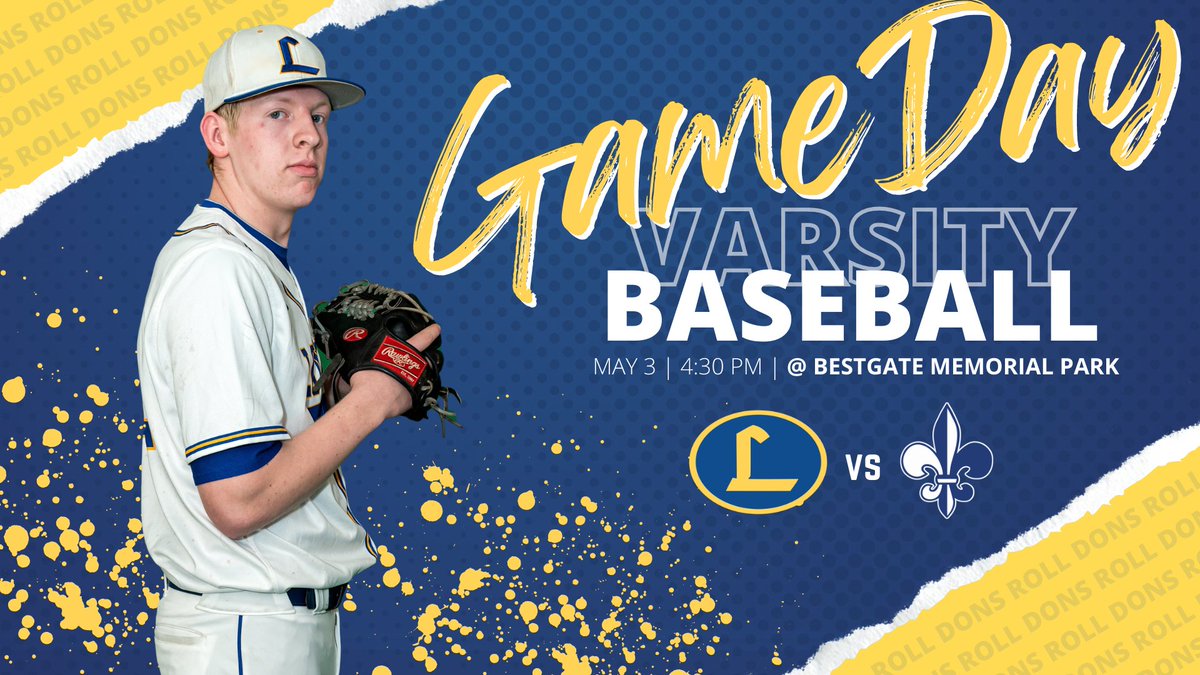 Headed down to Annapolis this afternoon.

🆚️ | St. Mary's
🗓 | 5/3/22
🕖 | 4:30 P.M.
🏟 | Bestgate Memorial Park

#RollDonsRoll🔵🟡