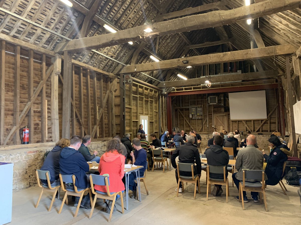 InnovationforAg's tweet photo. Day 1 of the @NEFERTITI_EU farm study tour kicks off at @FAIfarms. Farmers from across Europe joining us for three days to visit four very different farms #peer2peerlearning #knowledgeexchange #farmdemo https://t.co/rgCVHyb5fQ