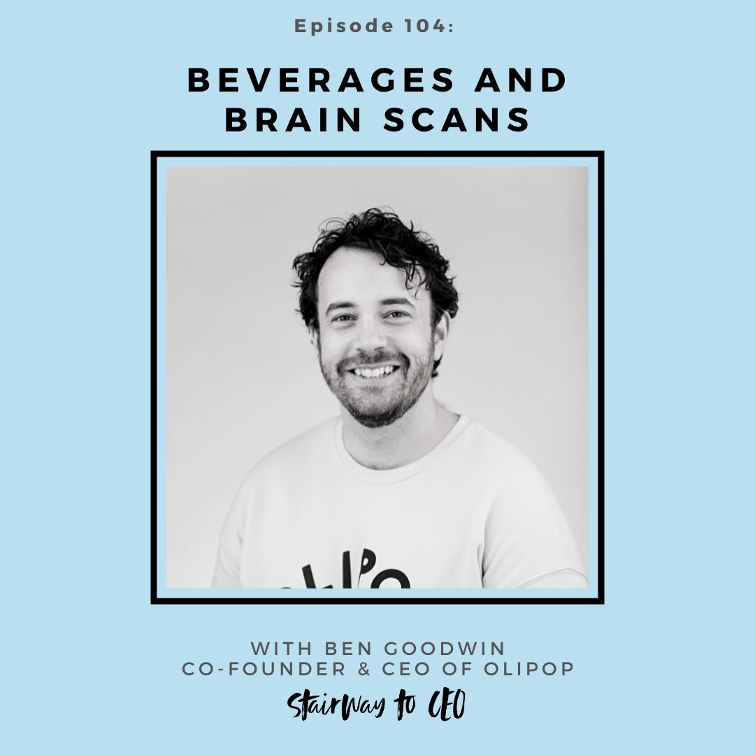 Out now is an interview with Olipop Co-Founder and CEO, Ben Goodwin! 
→ stairwaytoceo.com/episodes

Tune in to find out:
🧠 Why he chose to get a brain scan, and what he found out!
💪 How to face fundraising and gain investors
💡 The importance of emotional intelligence as a leader