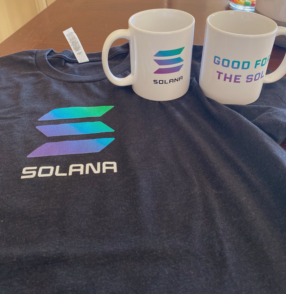 chadsolami's tweet photo. While I wait on @DeGodsNFT Merch, I guess this will have to do. Love @solana and the ecosystem they have created. Meeting amazing people and enjoying the ride. 🙌🏼 https://t.co/MWLHd6QdWz