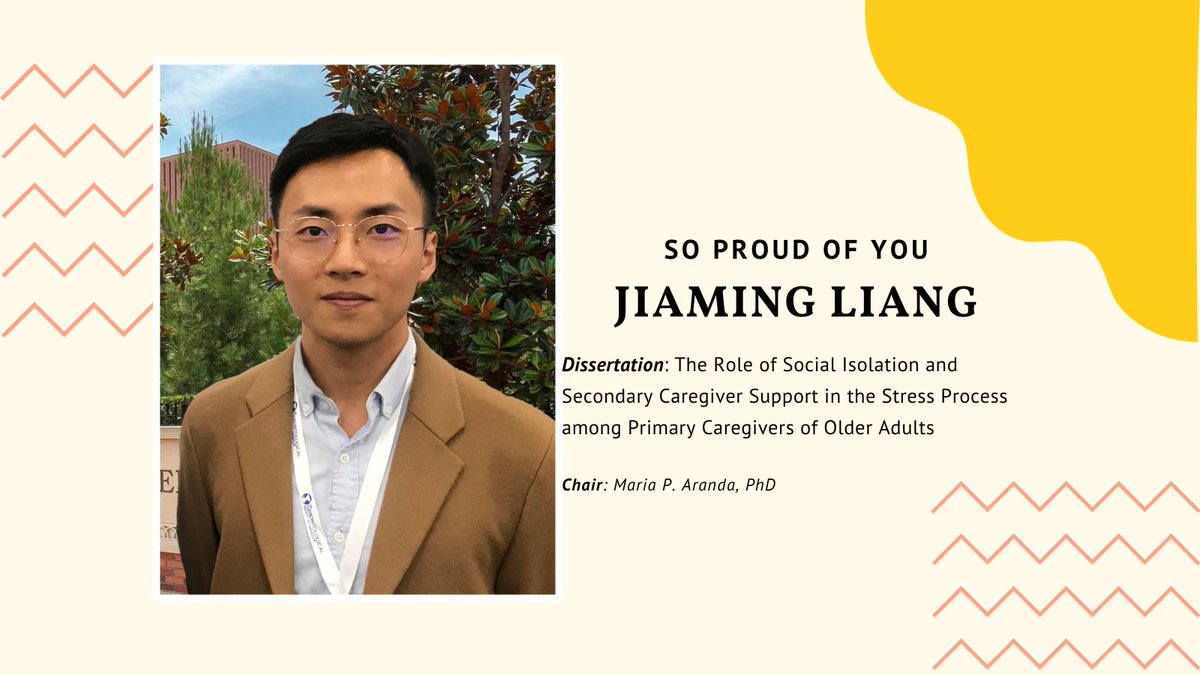 Congratulations on achieving your PhD <a href="/uscsocialwork/">USC Social Work</a>! #JiamingLiang joined us in 2018 managing to publish 7 peer-reviewed publications through the pandemic. We know you will continue to #FightOn
#USCGrad #2022Trojan