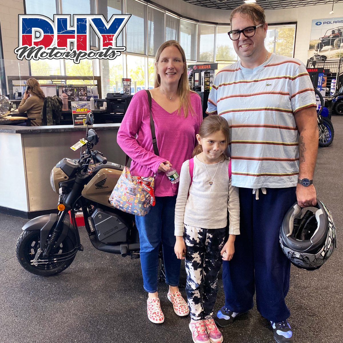 DHYNJ's tweet photo. Congratulations to Pamela on her new 2022 #Honda #Navi. This is the awesome mini machine that maximizes your fun! Welcome aboard the #DHYMotorsports family of customers. #ClicktoHelpMeWinaGiftCard #mynewride 

Sales Rep: Ernie Liparota | Ernie@dhy.com https://t.co/0DX6RQd0Hw