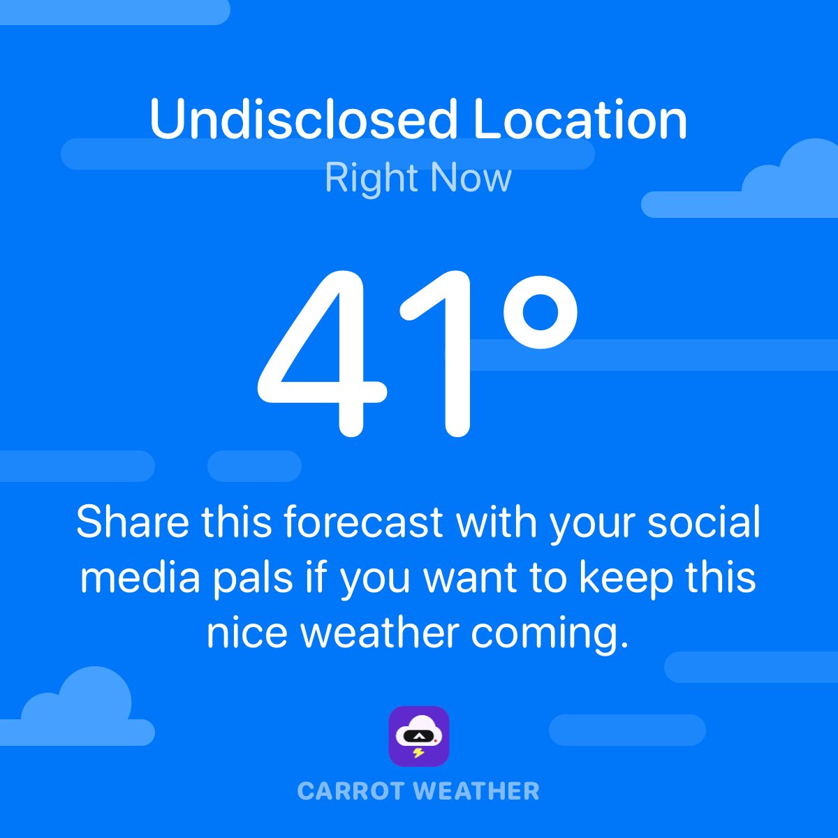 SQLFitness's tweet image. I want nice weather… this is like a chain letter from an angry AI