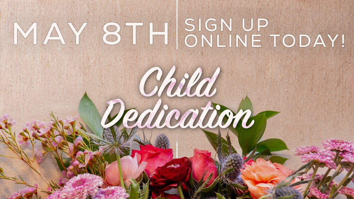 BridgeWayCC's tweet photo. LAST REMINDER: Do you have a baby or a little one you'd like to dedicate? We'll be taking time to do these during this Sunday's service! All you have to do is REGISTER HERE: https://t.co/NbVkVBorD6 https://t.co/hPokzSkENk