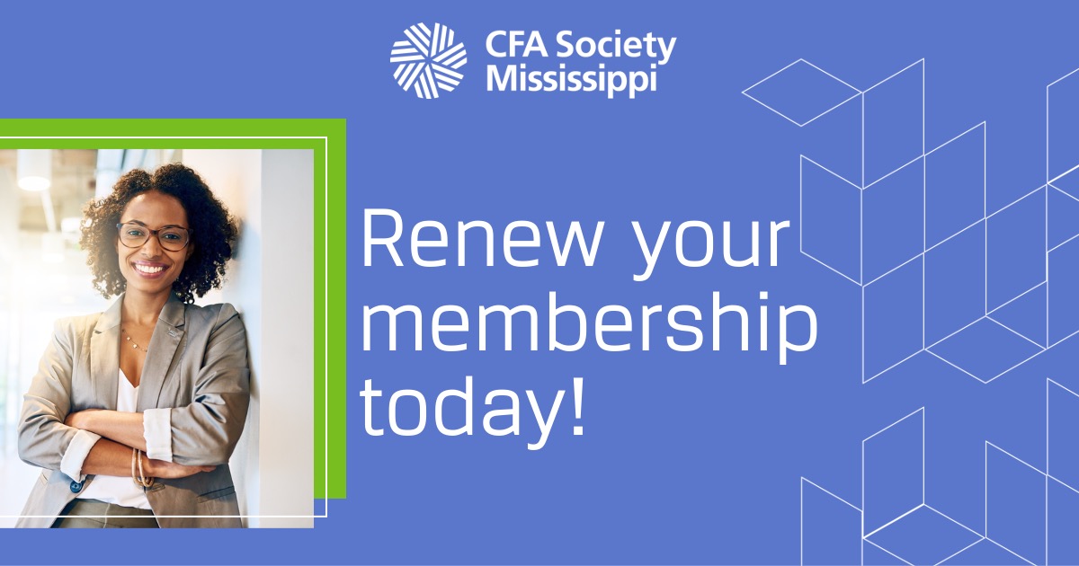 Renewal for the 2022–2023 membership year is now open! Demonstrate your commitment to professionalism
and building a better world by renewing today. membership.cfainstitute.org/managemembersh…