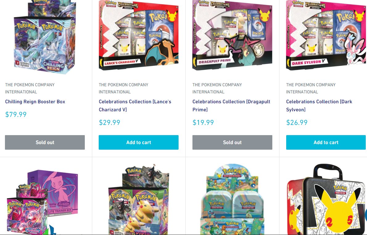 Pokemon TCG Restocks & News on Twitter "A few items up at Top Cut