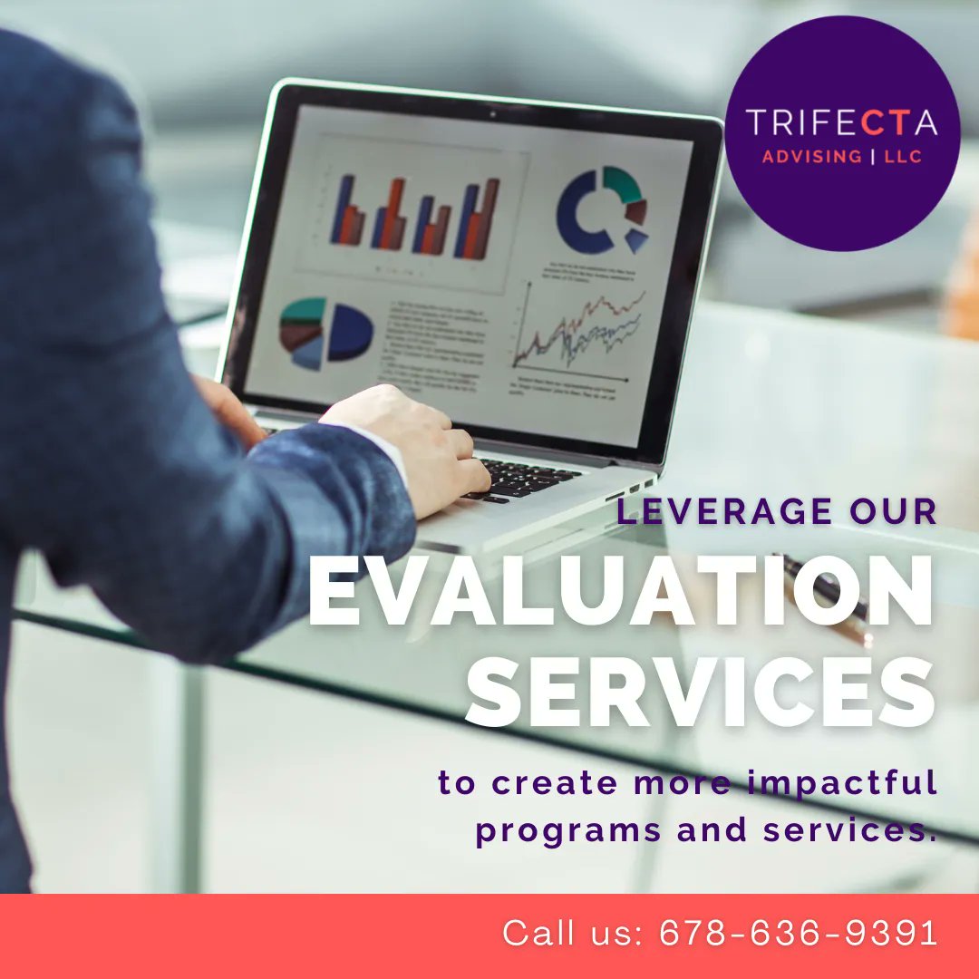 Leverage our Evaluation Services to create more impactful programs and services. Book a consultation here: bit.ly/TrifectaVC
#trifectaadvising #planningforsuccess #nonprofits #supportingnonprofits #grantwriting #grantwritingstrategy #strategiesforsuccess #nonprofitsolutions