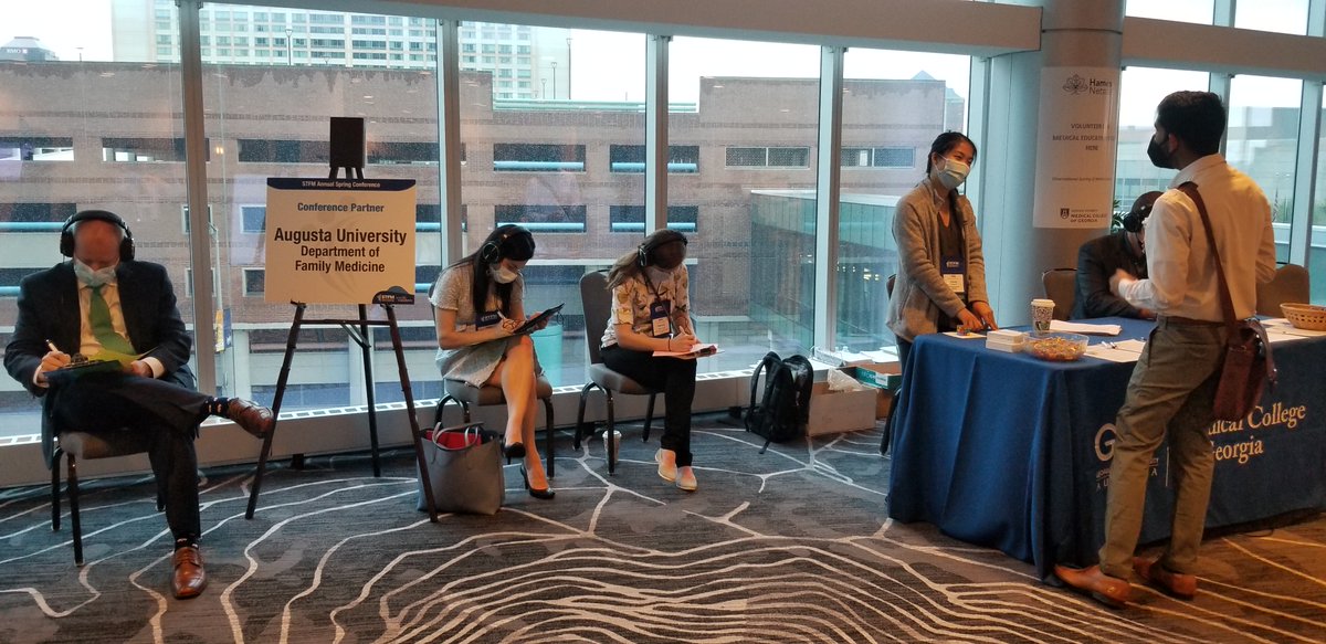 Stop by the MCG table before 3 pm to participate in our experiment investigating how he evaluate learners’ clinical skills. Bonus: you’ll meet some of our talented medical students and future family physicians. #STFM22 #AN22