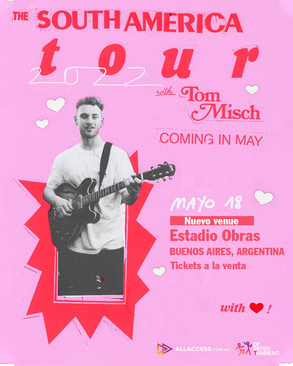 Buenos Aires! We have managed to upgrade the venue for my show.. more tickets available now - tommisch.com