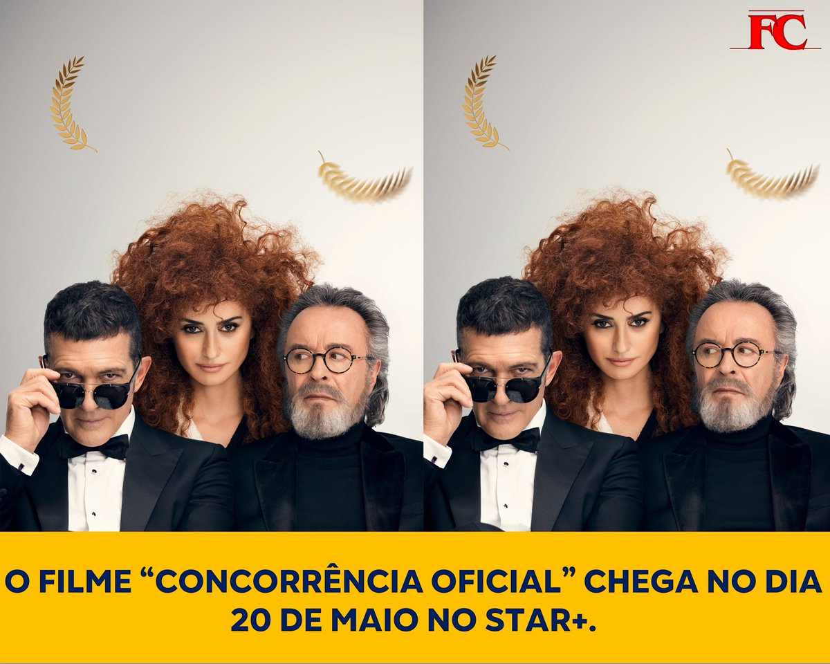 O filme "Concorrência Oficial" chega no dia 20 de maio no Star+.

Fonte: <a href="/portalstarplus/">PORTAL STAR+ ⭐</a>