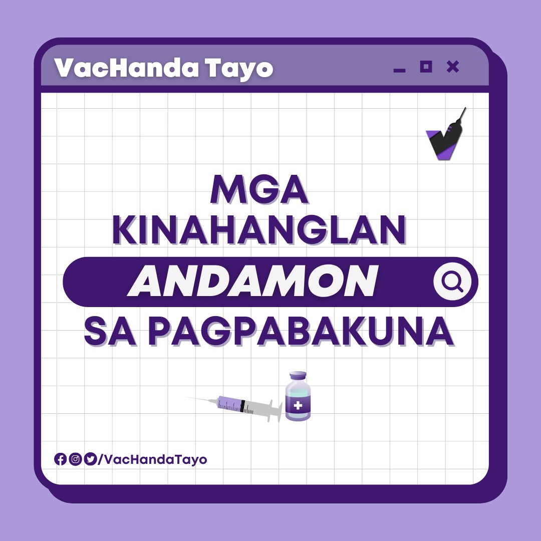VacHandaTayo's tweet photo. ❝UNSAY MGA DAD-ONON SA PAGPABAKUNA?😅❞ 

Ania na usab ang serbisyo sa 𝗩𝗮𝗰𝗛𝗮𝗻𝗱𝗮 para maghatag kaninyo og mga pahinumdom sa mga kinahanglan andamon sa mga gusto magpabakuna dinhi sa Iligan City. 

[1/4] https://t.co/JoNLlYw8hn