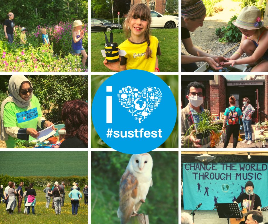 The #SustFest22 events listings are now online - your local Sustainability Festival 15-31 May - 80+ public events, many are free. Across #StAlbans, #Harpenden and villages. 
PLUS launch event #SustainableMarket Harpenden Common, Sun 15 May. 
All info at sustfest.org