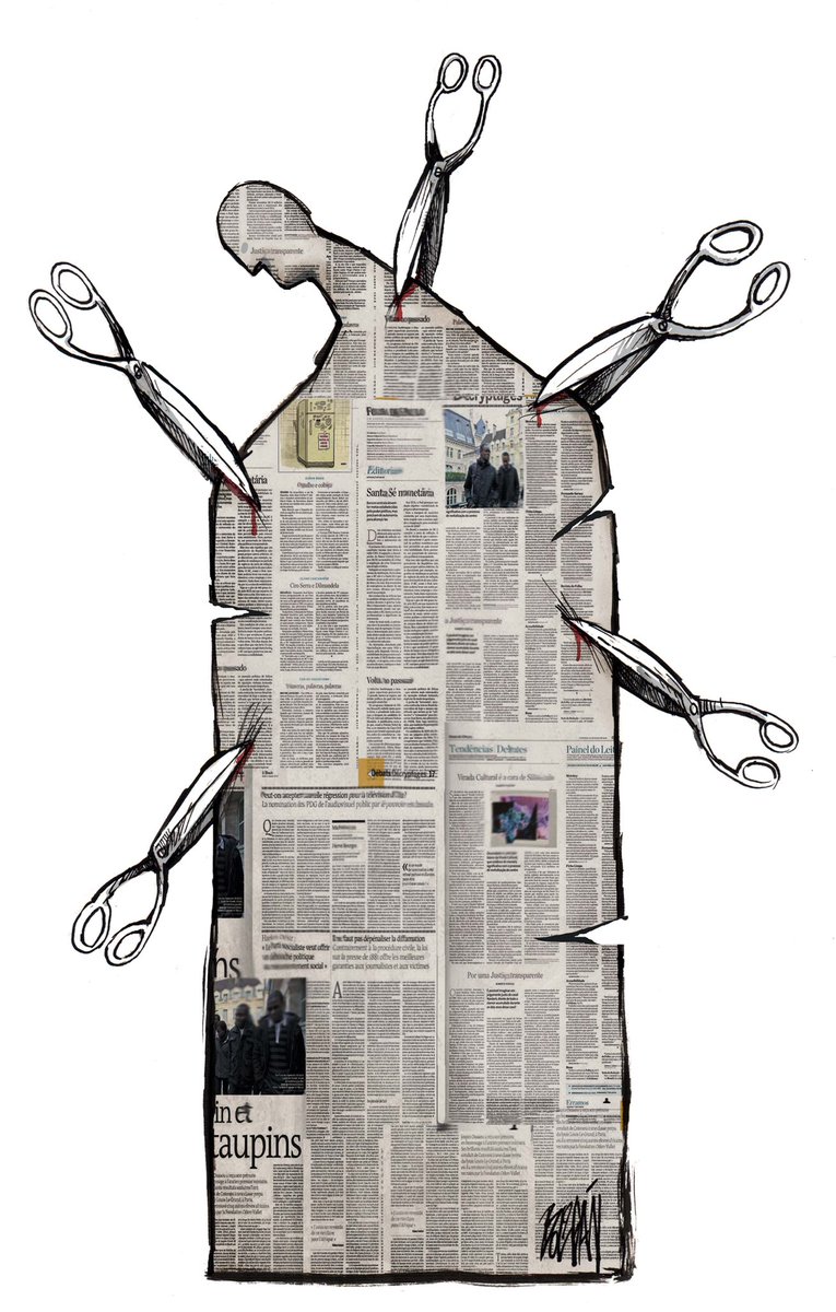 CoEMediaFreedom's tweet photo. La Plateforme pour la sécurité des journalistes remercie @CartooningPeace le réseau international de dessinateurs engagés à promouvoir la liberté d’expression, pour des dessins utilisés pour illustrer le Rapport 2022.
https://t.co/Dq8rEnx5Jw
#LibertédelaPresse #EuropeForFreeMedia https://t.co/X2Wwk4UCWx