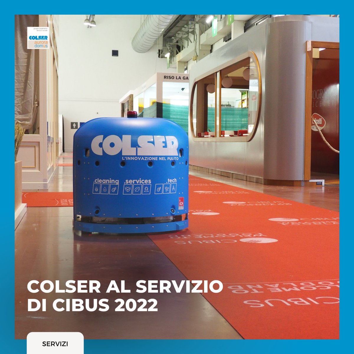 📍Da oggi al 6 maggio 2022 #COLSER sarà presente a 
<a href="/CibusParma/">Cibus International Food Exhibition</a> con i propri servizi di #cleaning e #cura degli spazi. Pronti ad offrire anche quest’anno #tuttoilnostromeglio!

#Cibus #CibusParma #FoodValley #FiereDiParma #3maggio