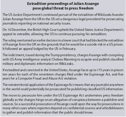 wikileaks's tweet photo. Council of Europe: 'Extradition proceedings of Julian Assange pose global threat to press freedom' @coe #FreeAssangeNOW https://t.co/OnBsSkwB5m