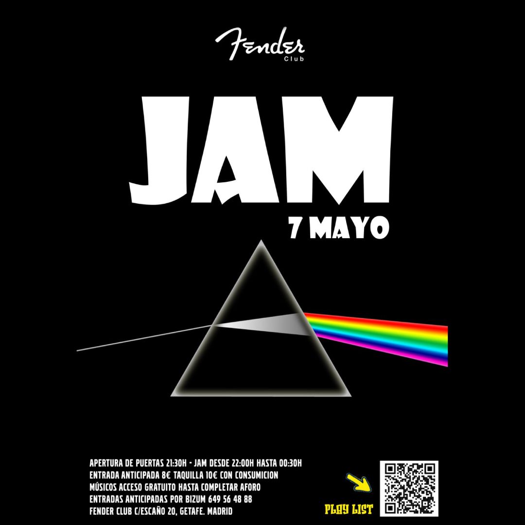 LA JAM DEL FENDER. 
Sábado 7  //  21:30 h.
Entrada anticipa: 8 € (con consumición). Bizum: 649 56 48 88 y Fender Club
Taquilla 10 € (con consumición).

JAVI TORRES // Guitarra
PÁVEL MORA  // Teclados
HENAR  RODRIGUEZ// Teclados
FRANCIS GARCÍA // Bajo
TONI GUERRERO  // Batería