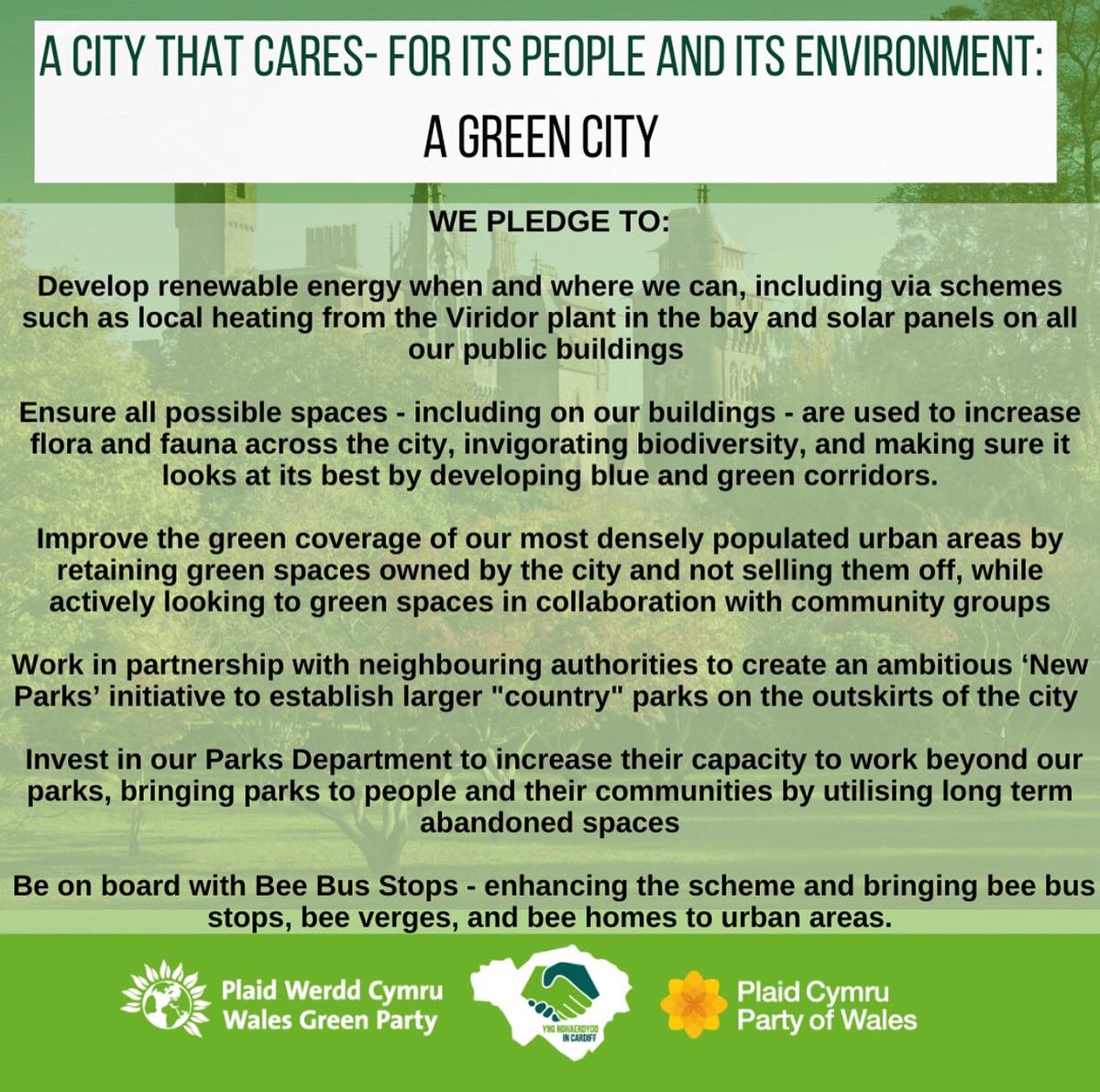 Cardiff, Vale, and Valleys Green Party tweet media